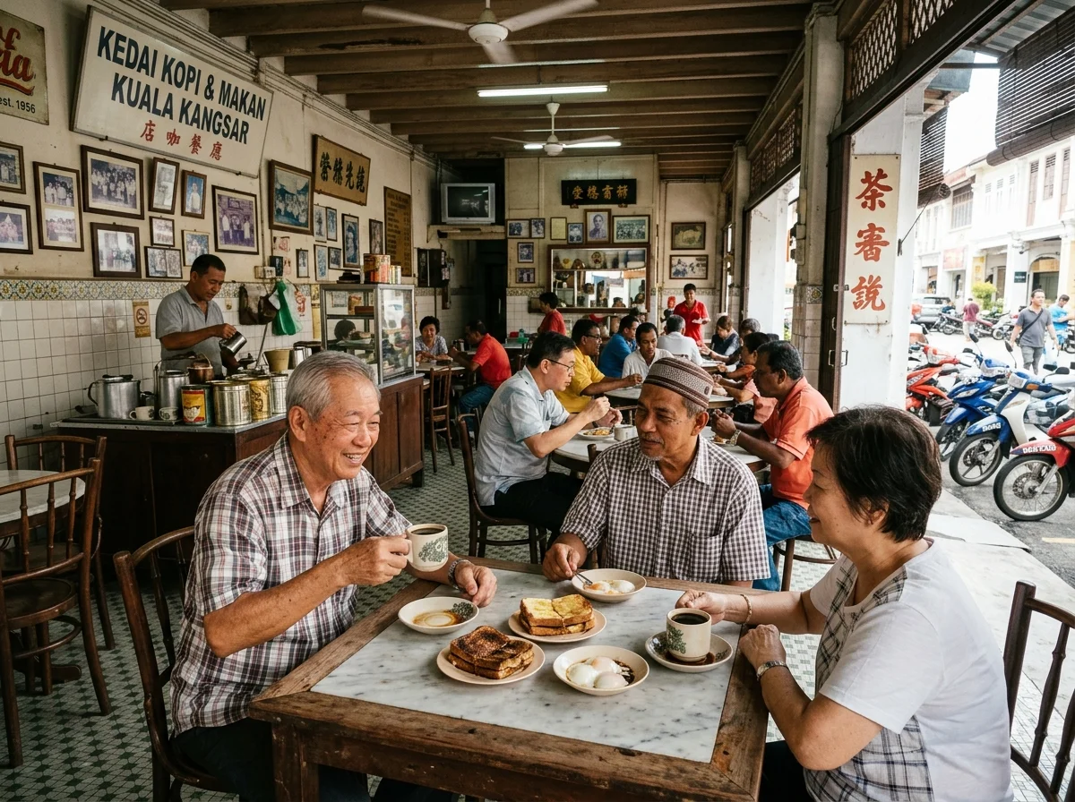 Kedai kopi lama di pekan diraja Kuala Kangsar