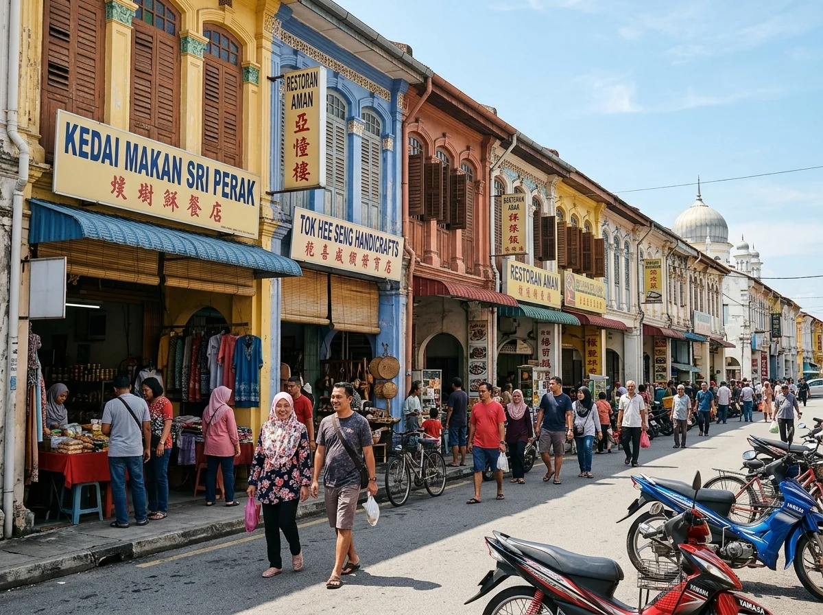 Kedai warisan sekitar pusat bandar Kuala Kangsar