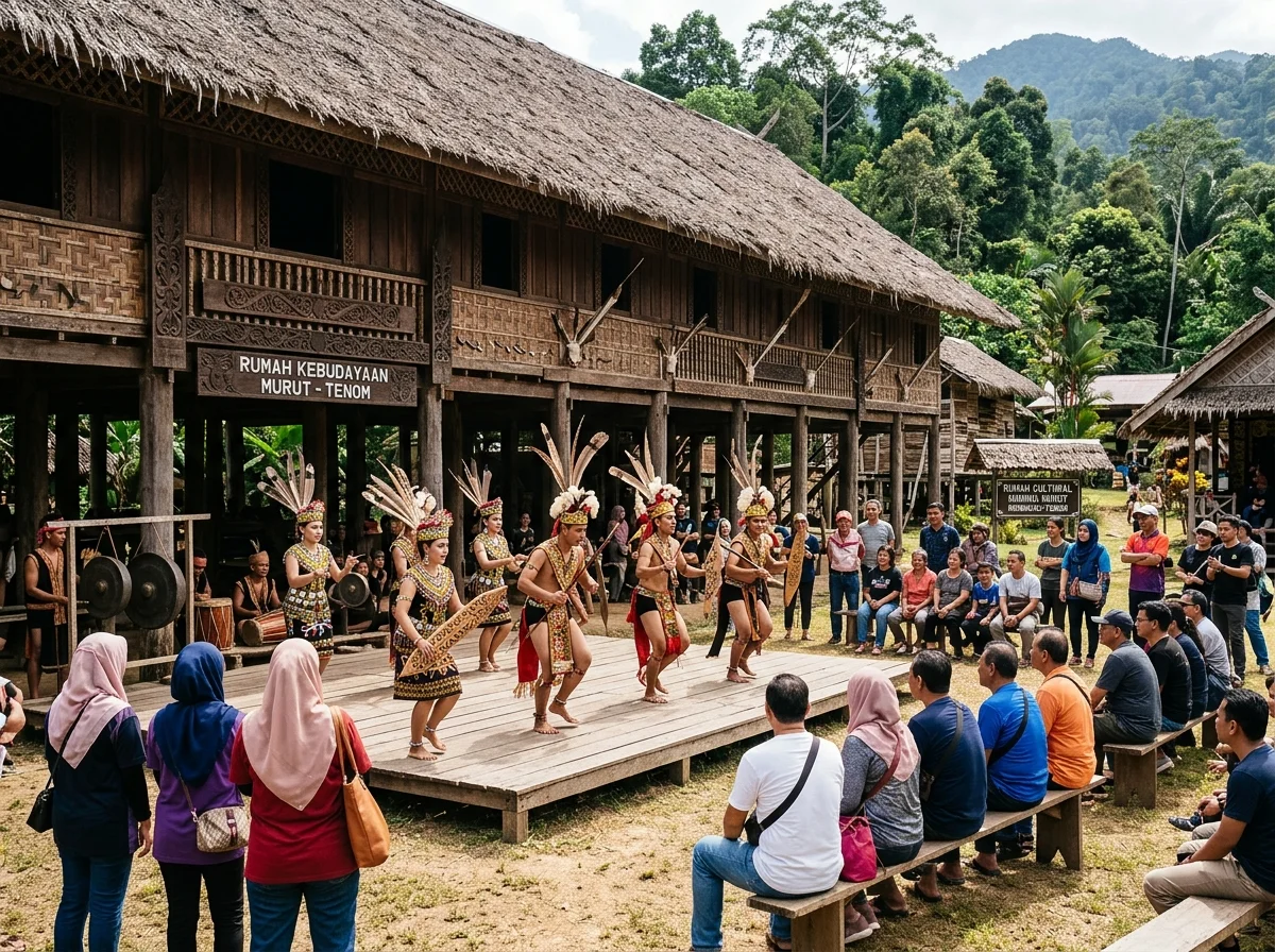 Pusat Kebudayaan Murut berhampiran Keningau