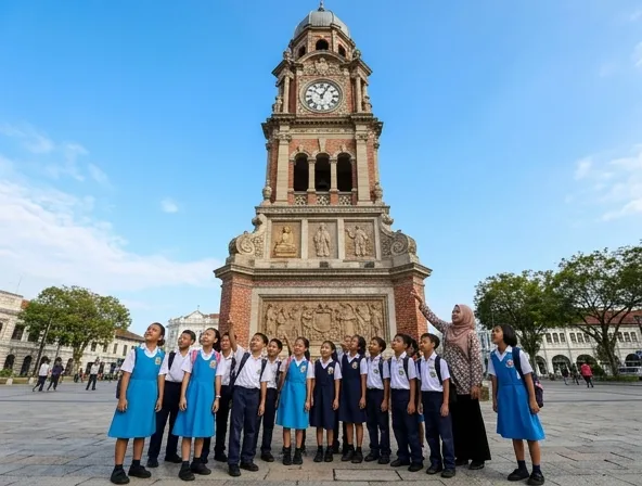 Birch Memorial Clock Tower — lonceng bersejarah 1909 di Old Town Ipoh