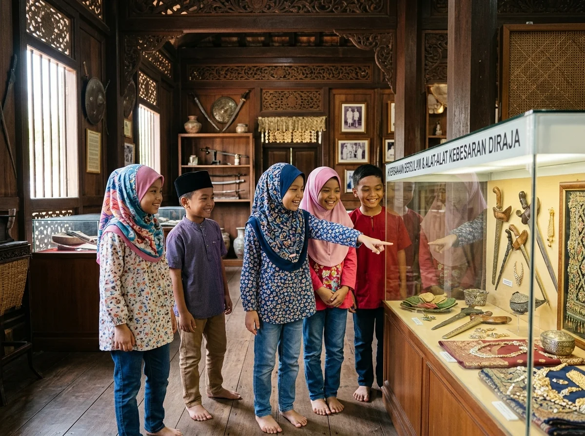 Istana Jahar dengan artifak diraja Kelantan yang menarik minat kanak-kanak