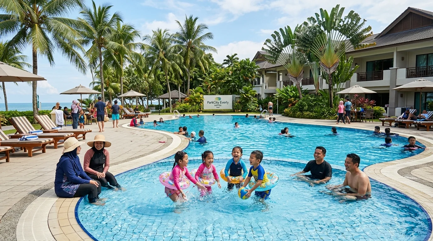 Kolam kanak-kanak di ParkCity Everly Hotel Miri