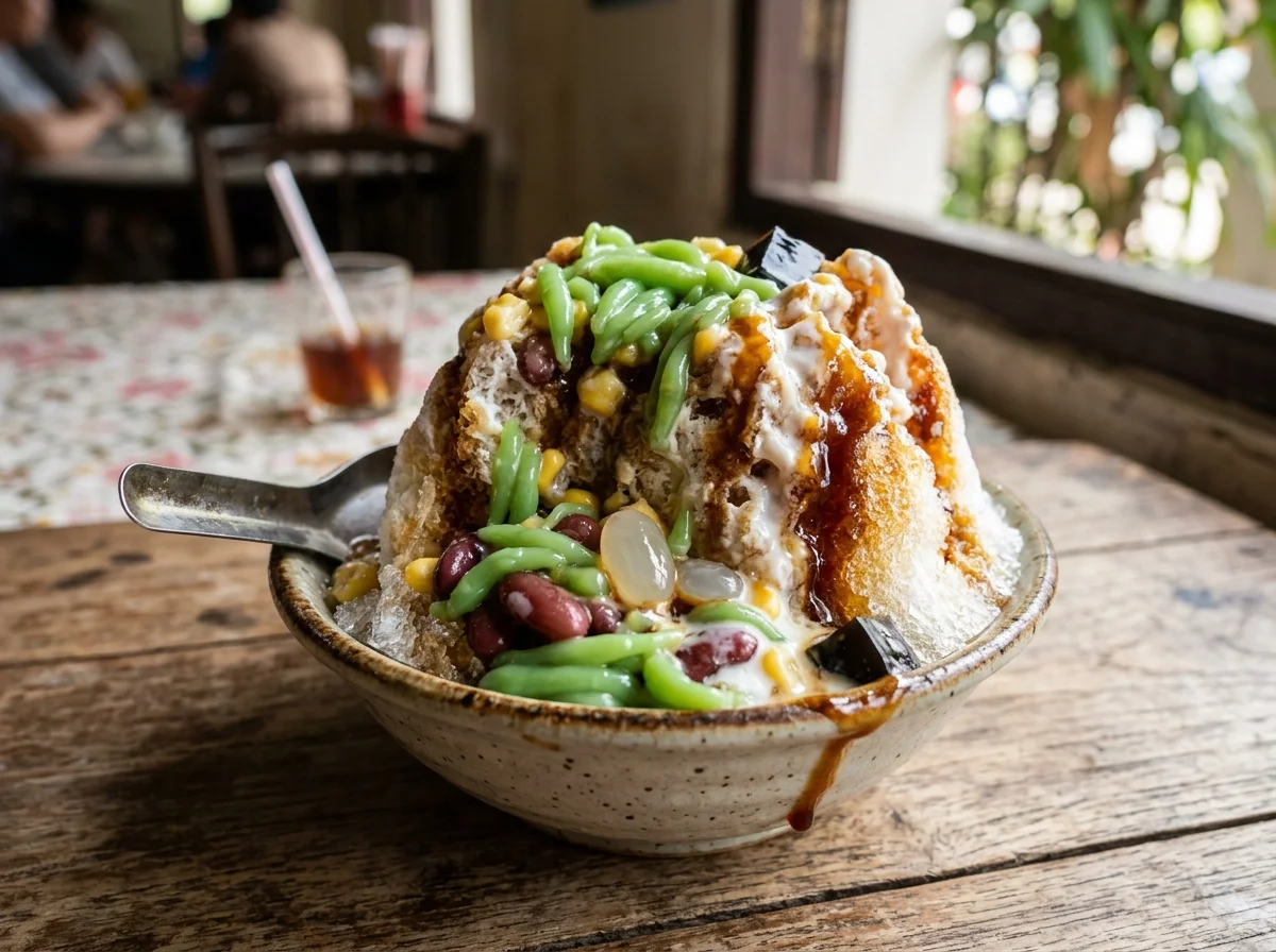 Cendol dan ABC pencuci mulut sejuk tempatan