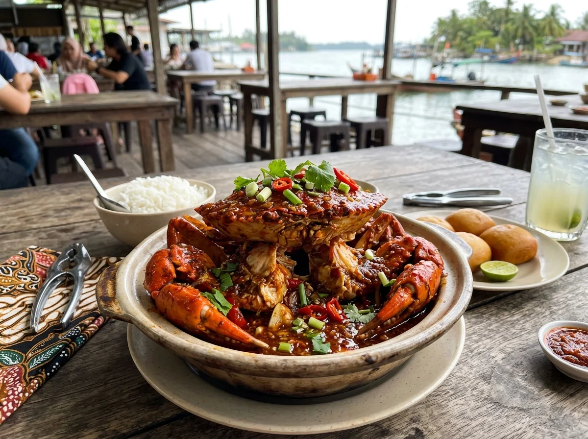 Ketam masak pedas khas Kemaman