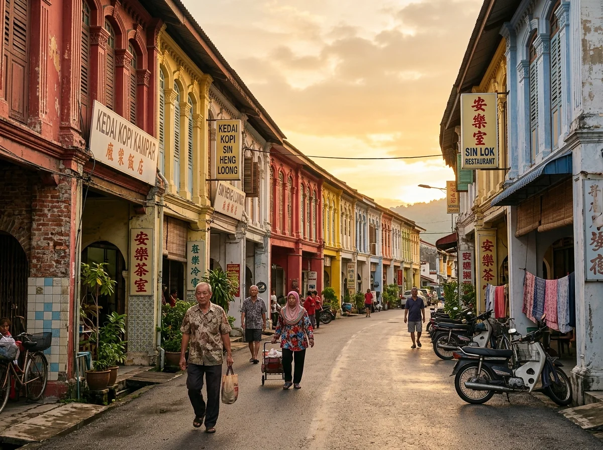 Suasana warisan bandar lombong bijih timah Kampar