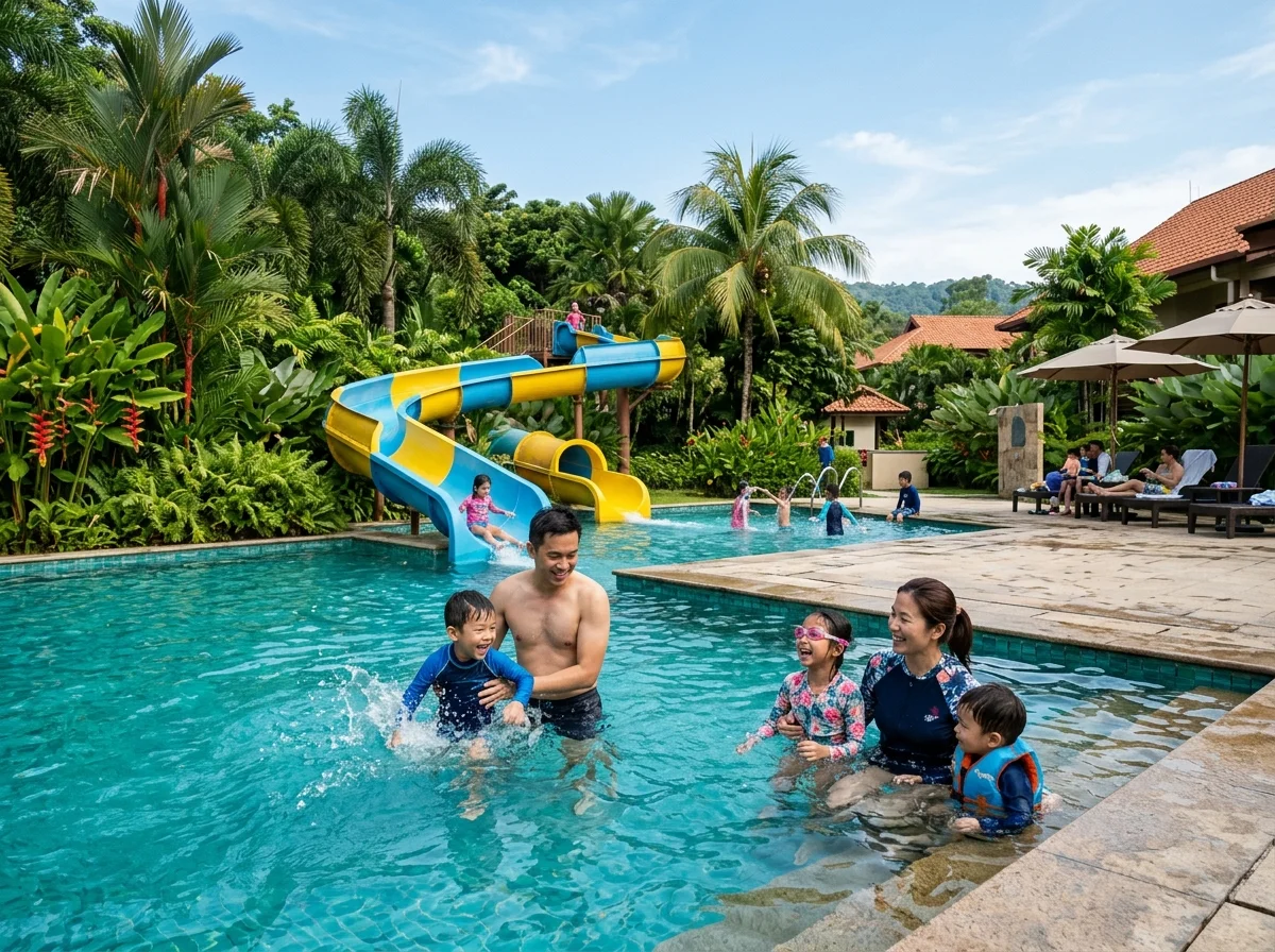 Kolam renang keluarga di De Palma Resort