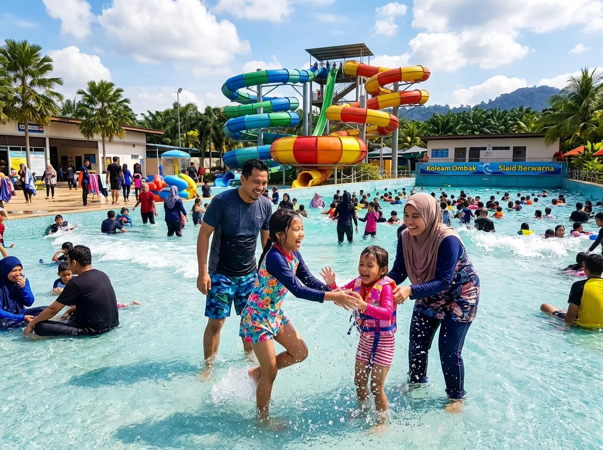 Taman air Bukit Gambang untuk kanak-kanak berhampiran Kuantan