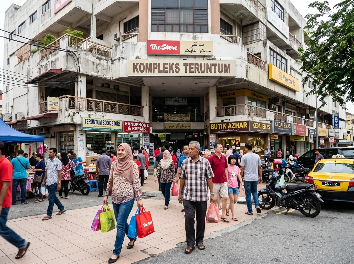 Kompleks beli-belah Teruntum di pusat bandar Kuantan