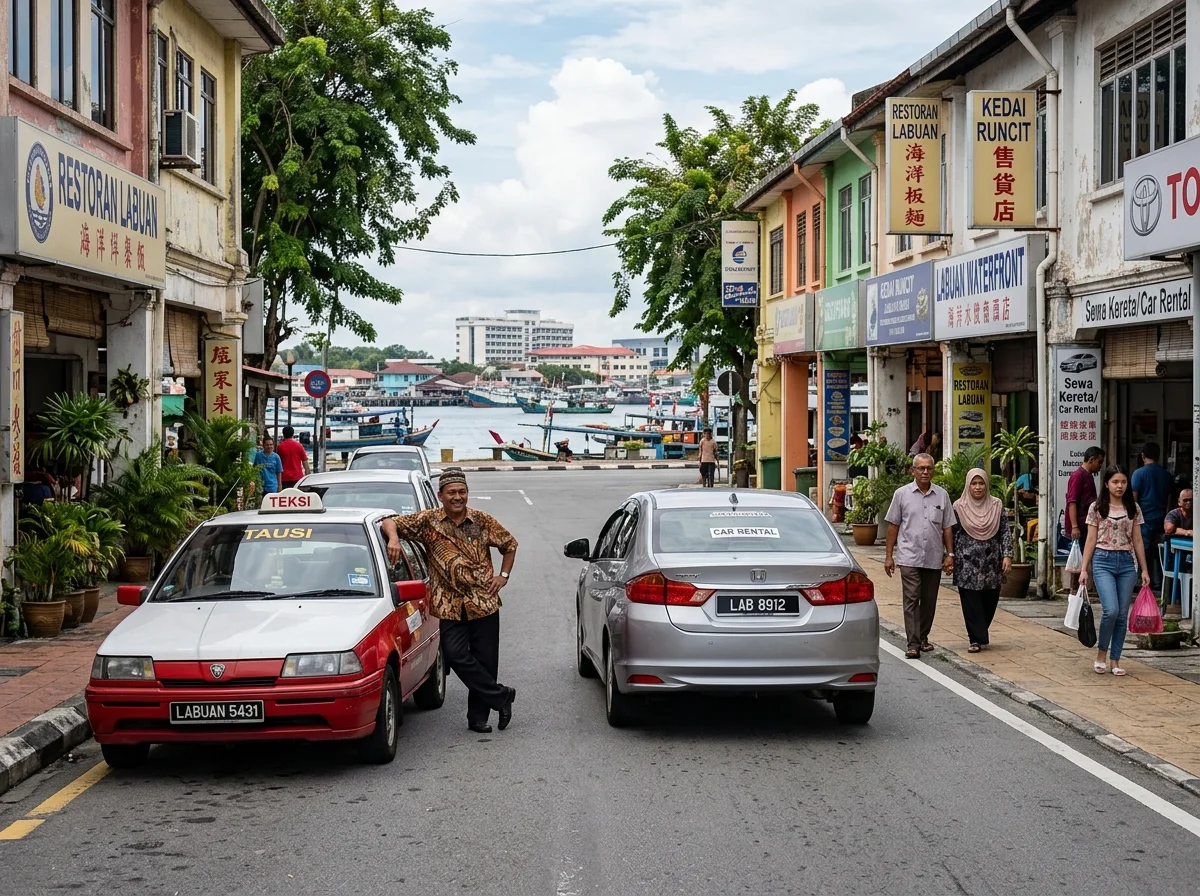 Teksi dan kereta sewa di dalam pulau Labuan