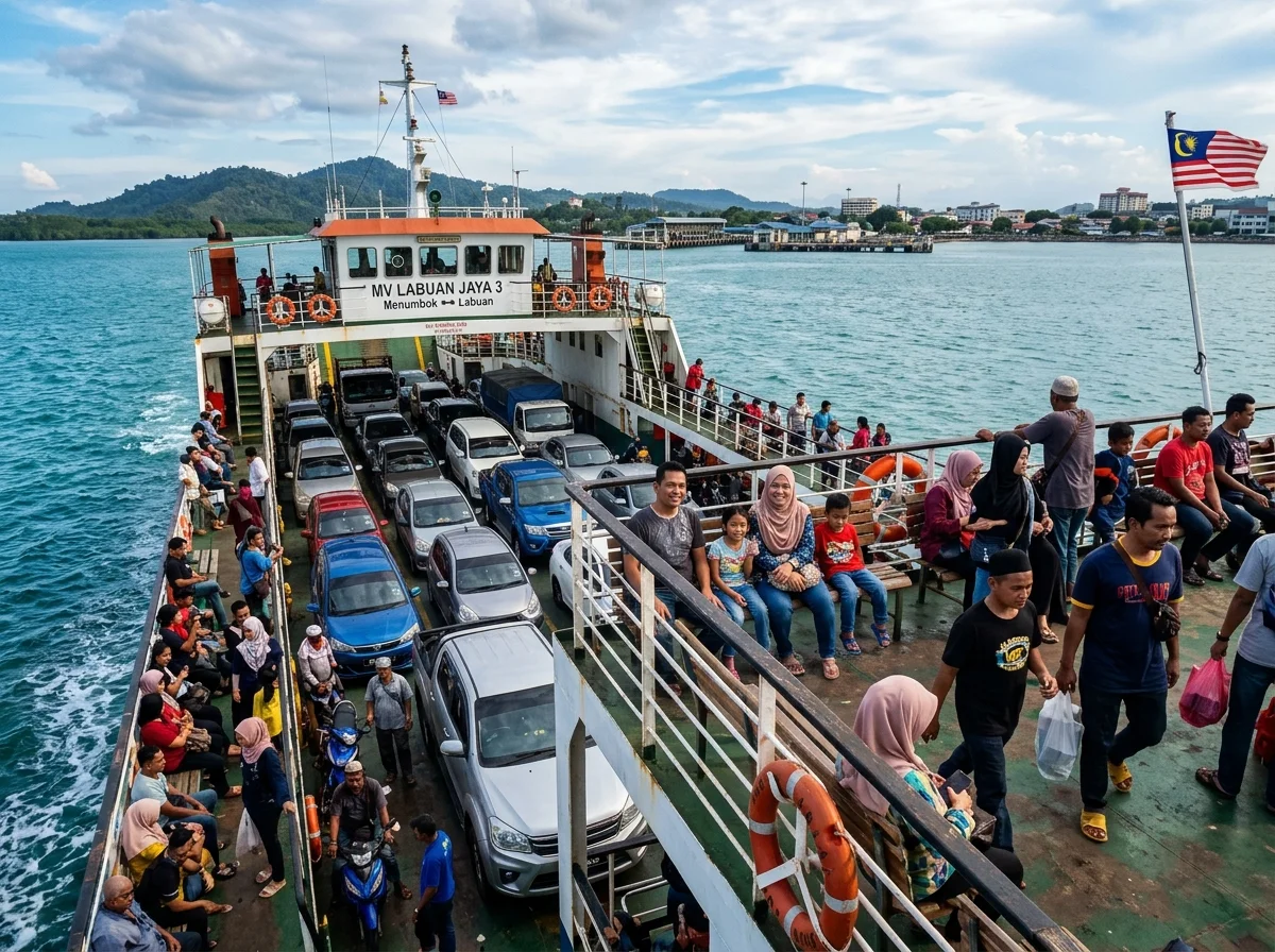 Feri kenderaan dari Menumbok ke Labuan