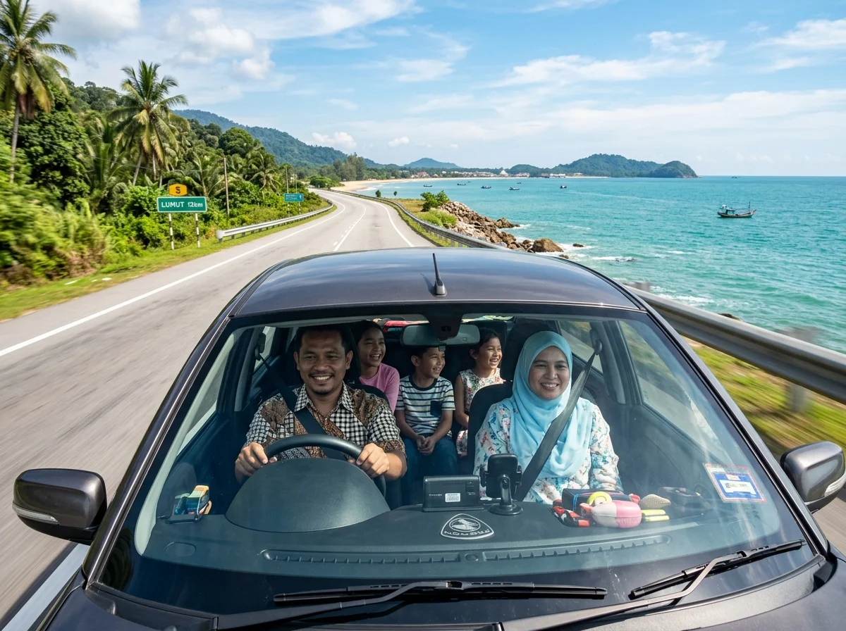 Memandu ke Lumut Perak di lebuhraya pesisir
