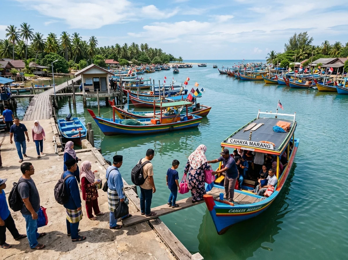 Bot ke Pulau Kapas dari Jeti Marang