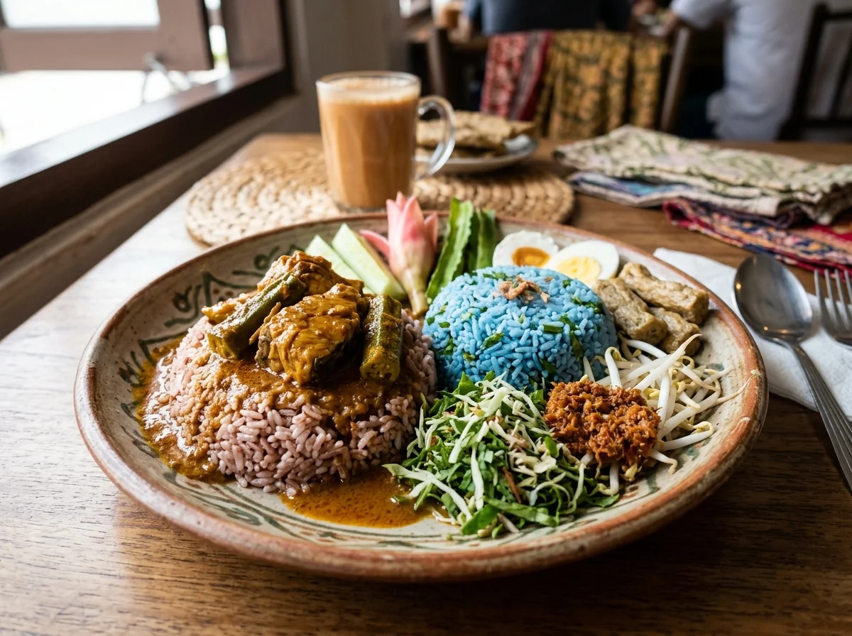 Nasi dagang dan nasi kerabu Terengganu