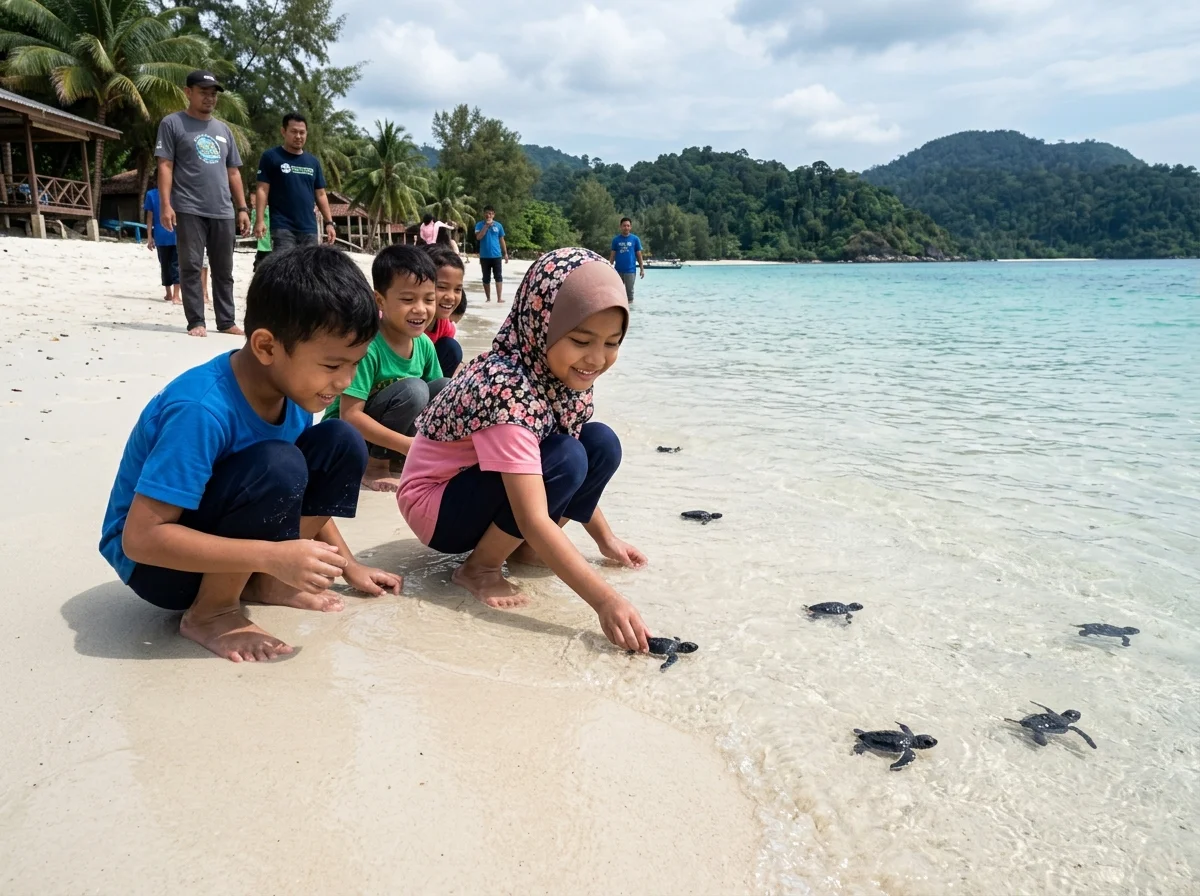 Konservasi penyu di Gem Island Marang