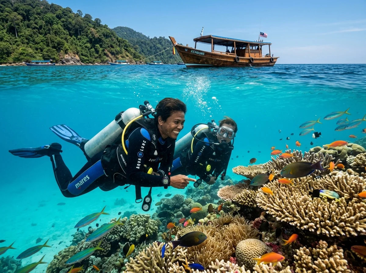 Lokasi menyelam air jernih Pulau Aur