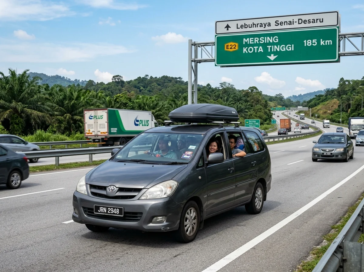 Sambungan dari lapangan terbang Senai ke Mersing