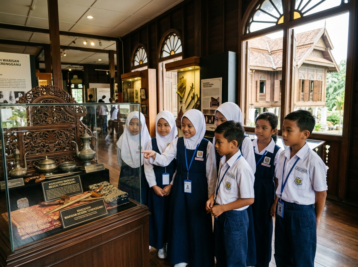 Muzium Negeri dengan diorama budaya tradisional