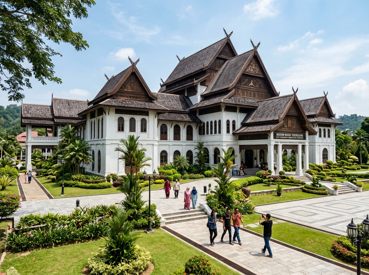 Muzium Negeri dalam bangunan bergaya istana Melayu