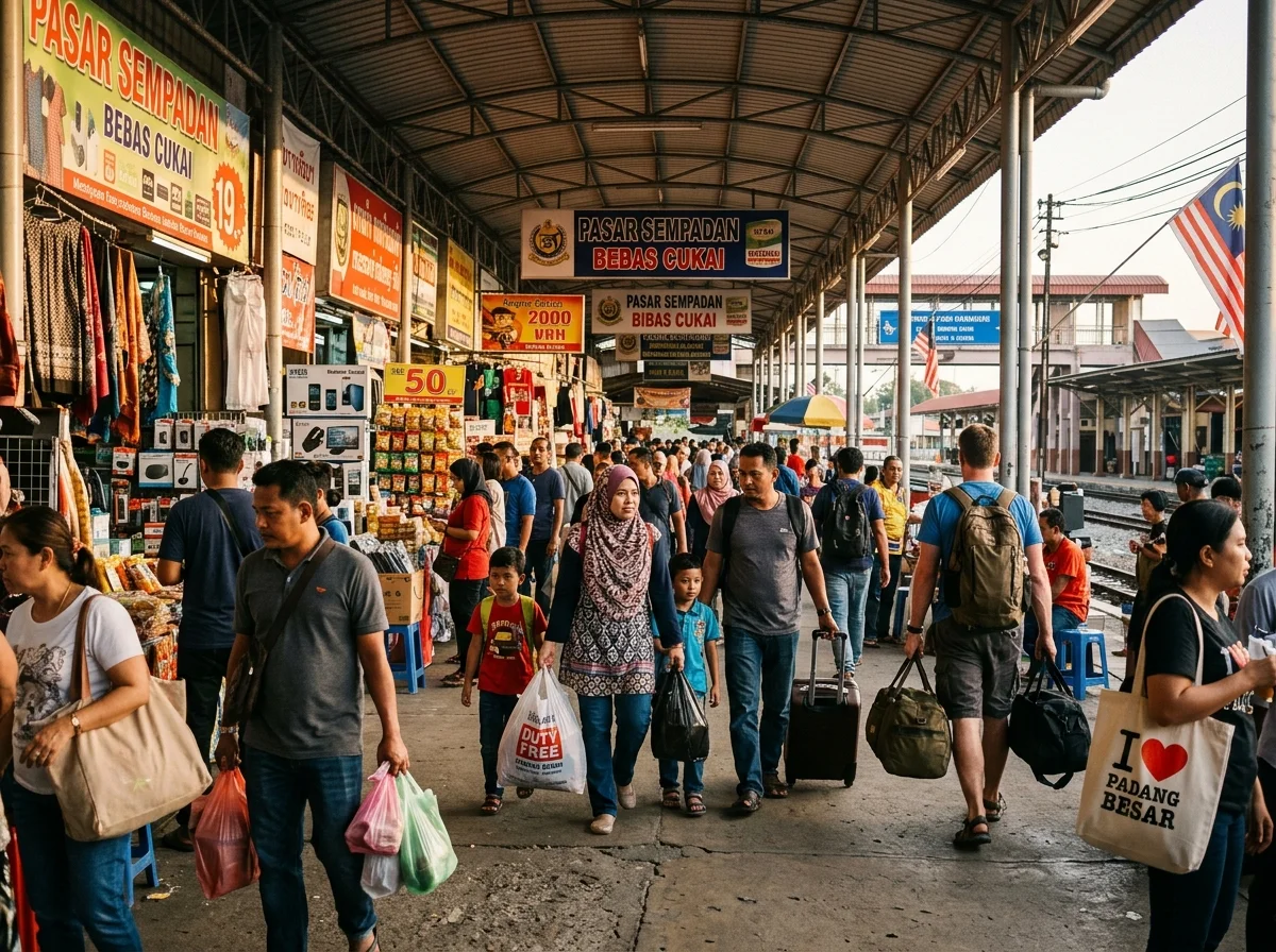 Hari pertama di Padang Besar — tiba dan beli-belah di pasar sempadan