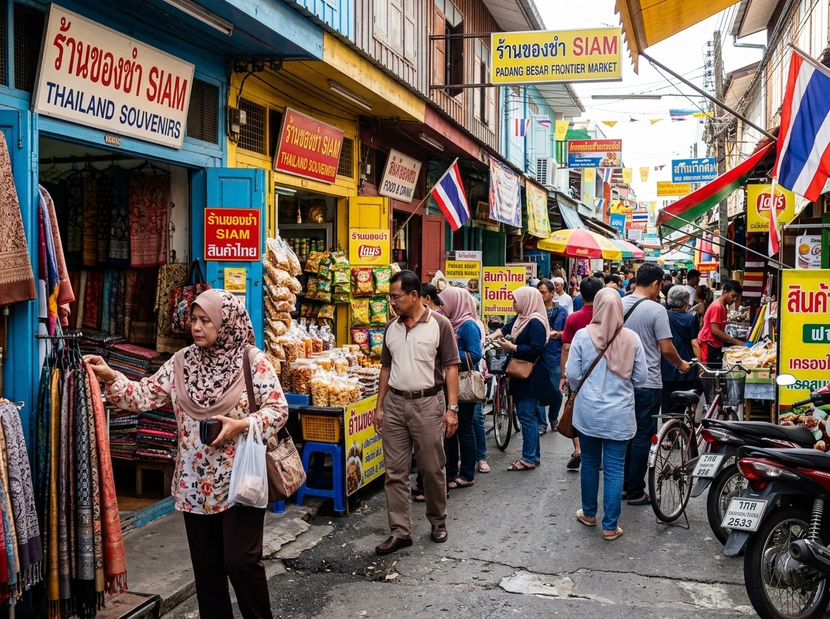 Pekan Siam, barangan Thai di seberang sempadan Padang Besar