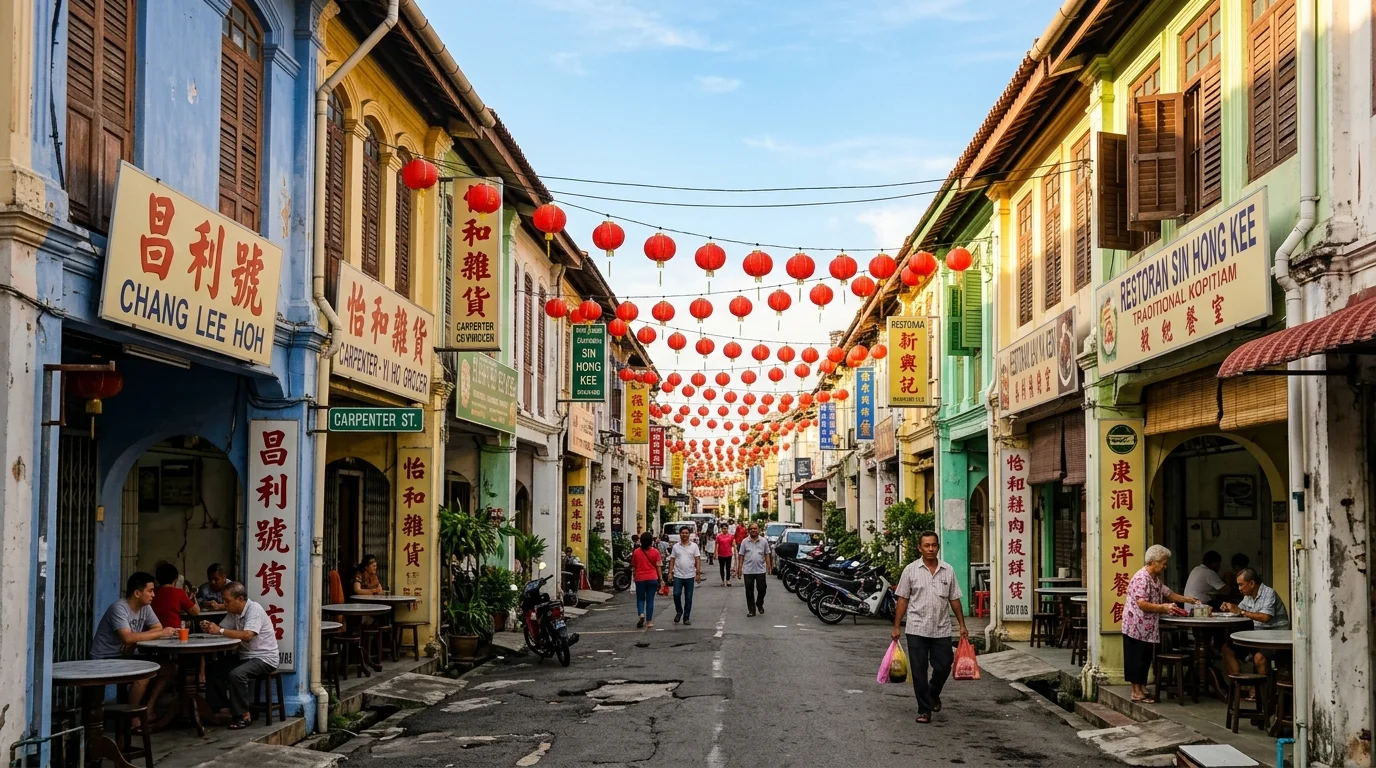 Carpenter Street kedai warisan Kuching