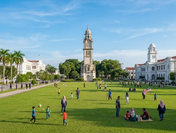 Lapangan Merdeka bangunan bersejarah Ipoh