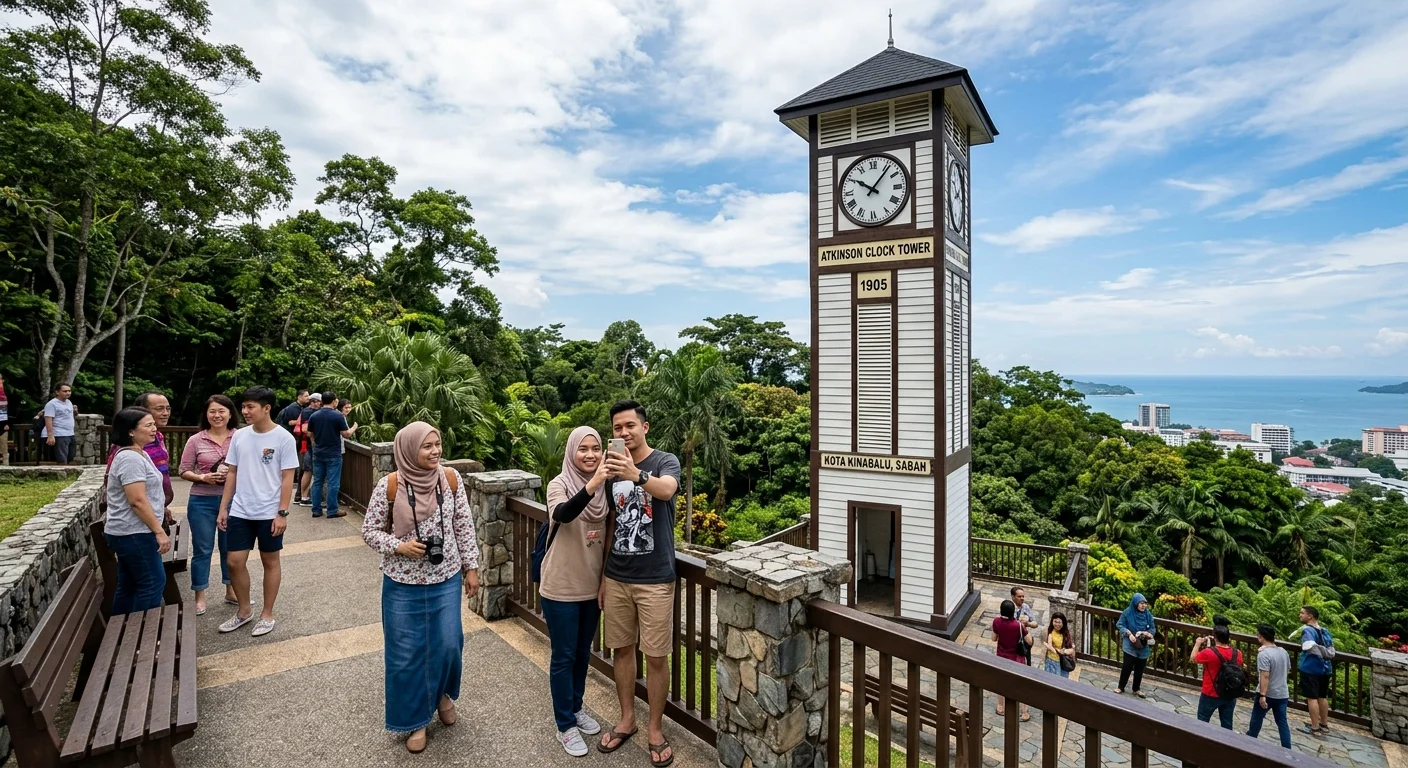 Atkinson Clock Tower KK — menara jam bersejarah percuma