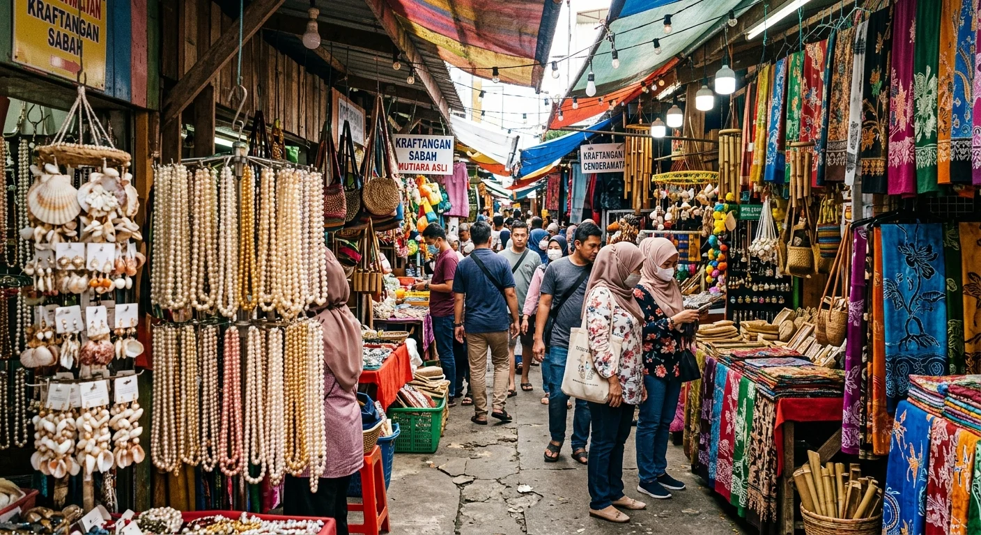 Pasar Filipina KK — pasar kraftangan dan cenderamata percuma