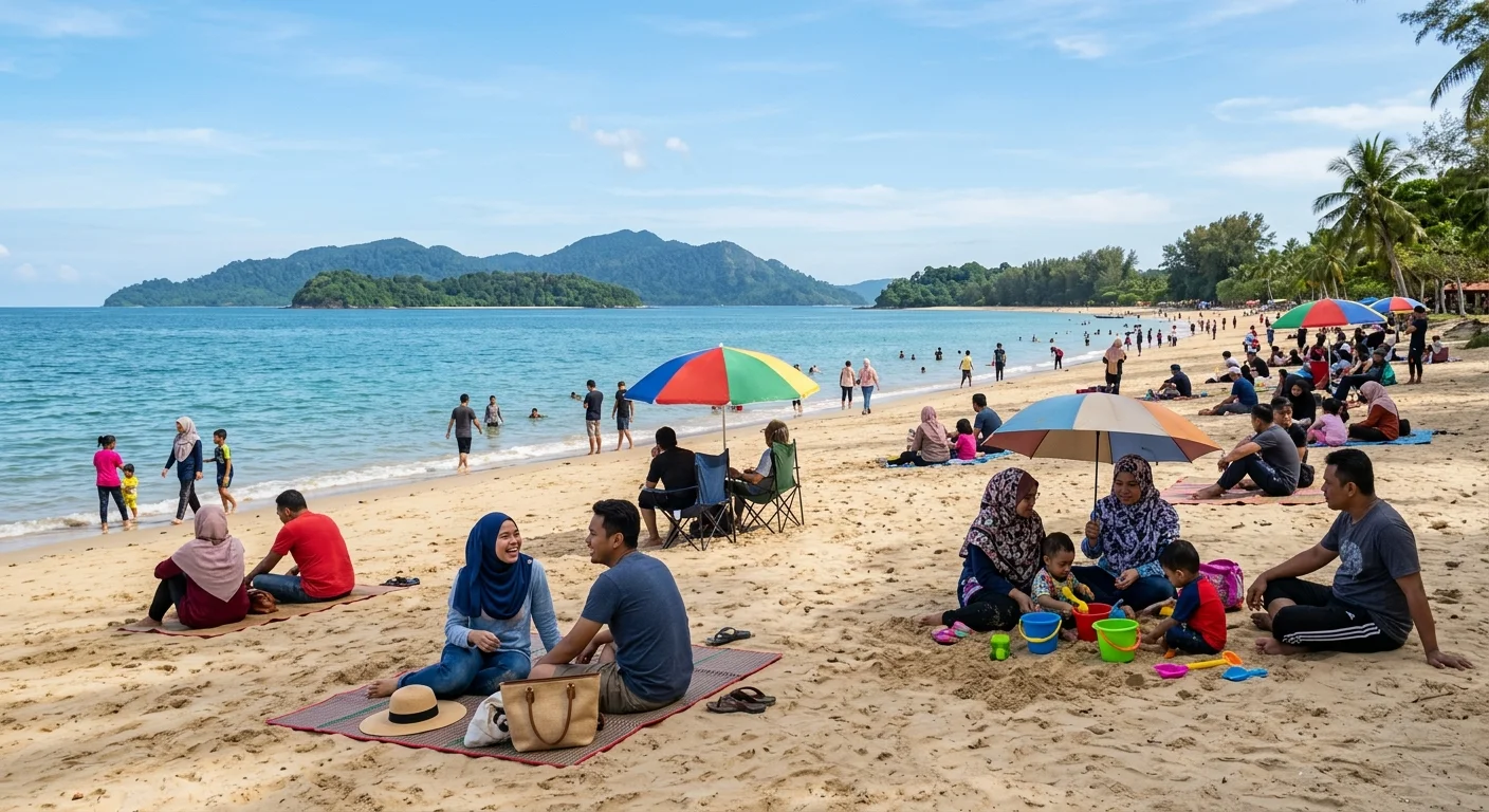 Pantai Tanjung Aru KK — pantai percuma terbaik di KK