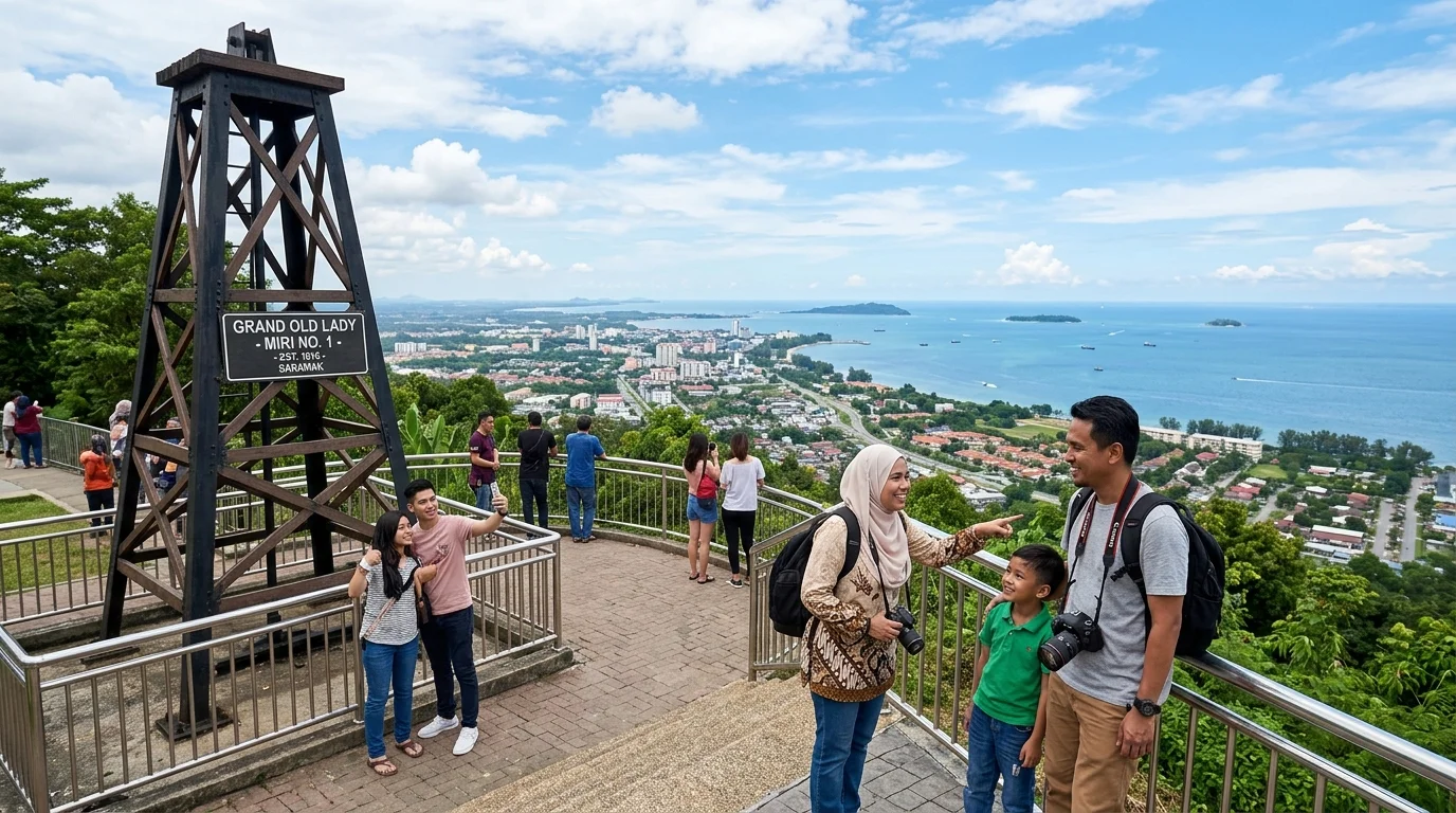 Grand Old Lady dan Petroleum Museum percuma di Canada Hill Miri