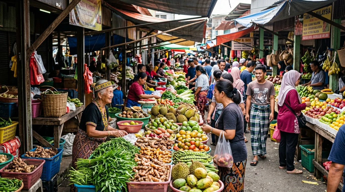 Pasar Tamu Muhibbah Miri menjual hasil tempatan Sarawak