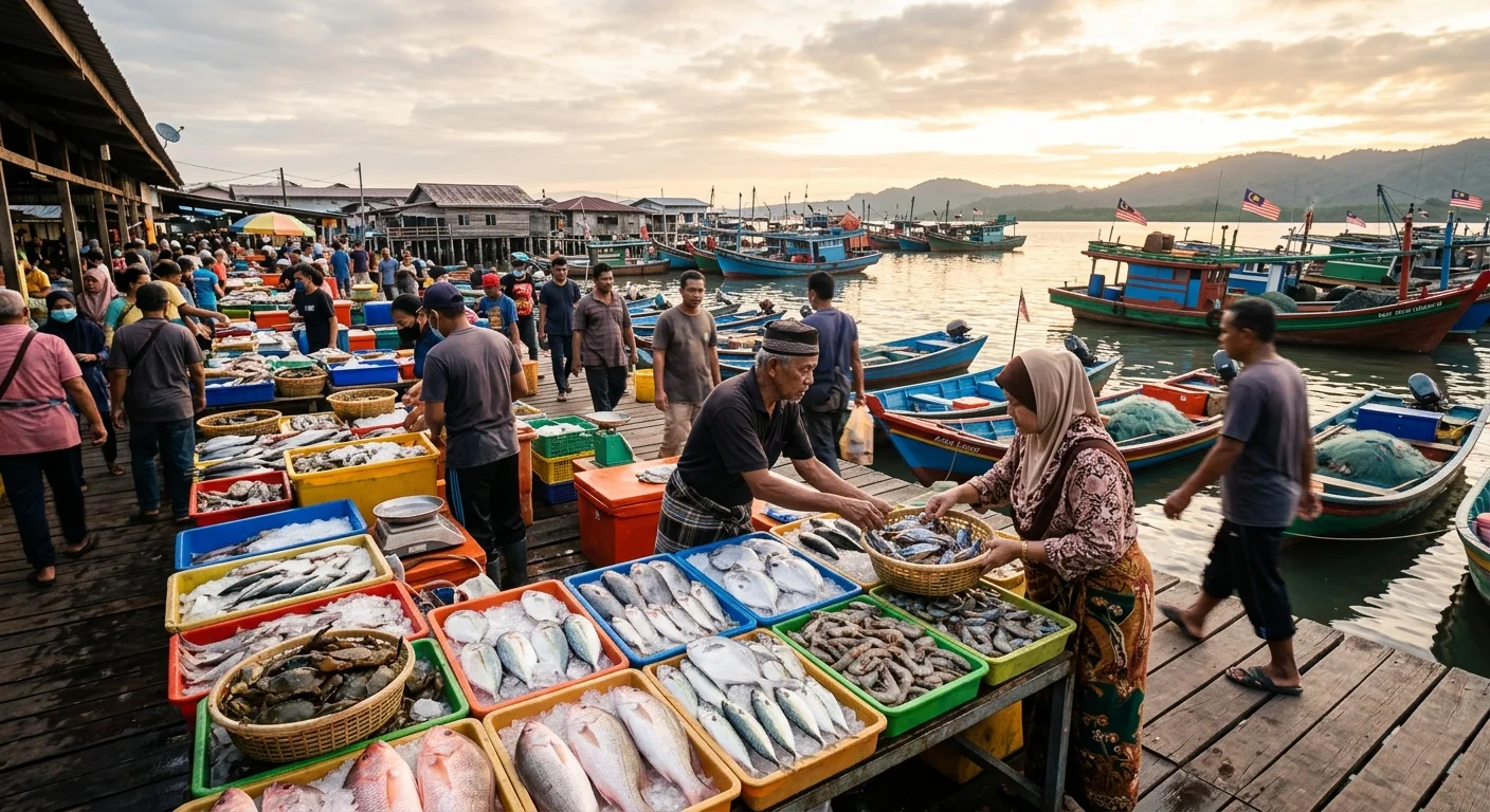 Buli Sim Sim Seafood Market Sandakan — pasar ikan segar percuma