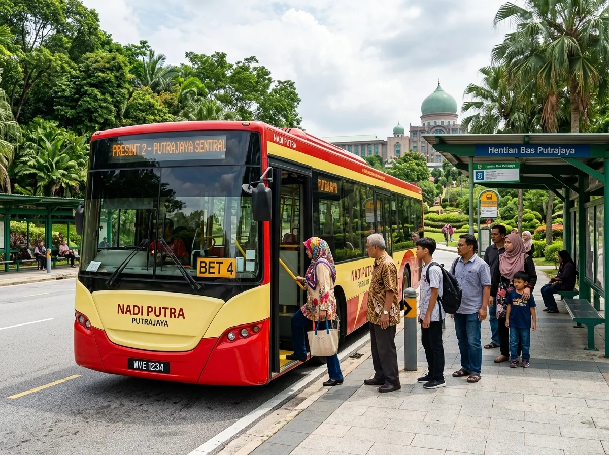 Bas Nadi Putra di hentian bas Putrajaya