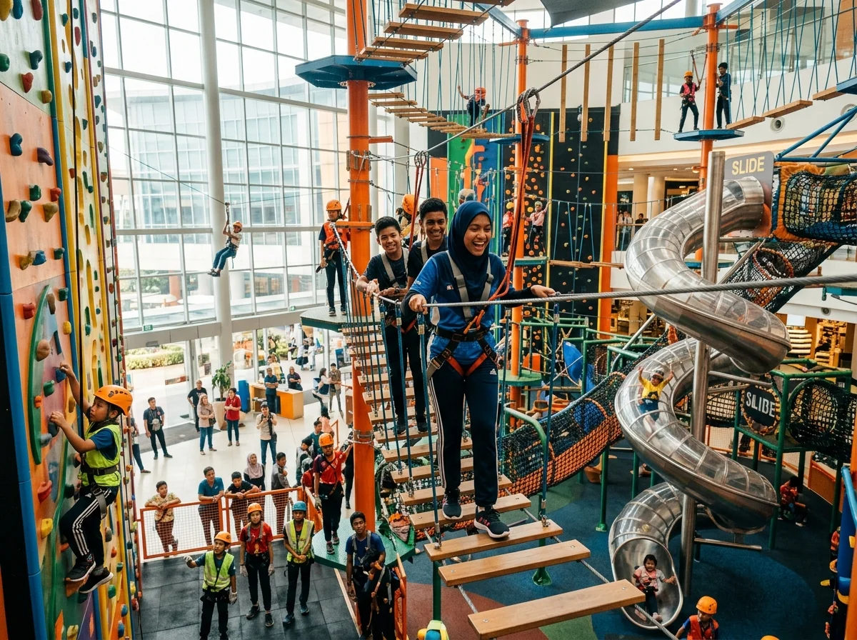 Taman pengembaraan dalaman District 21 di IOI City Mall Putrajaya