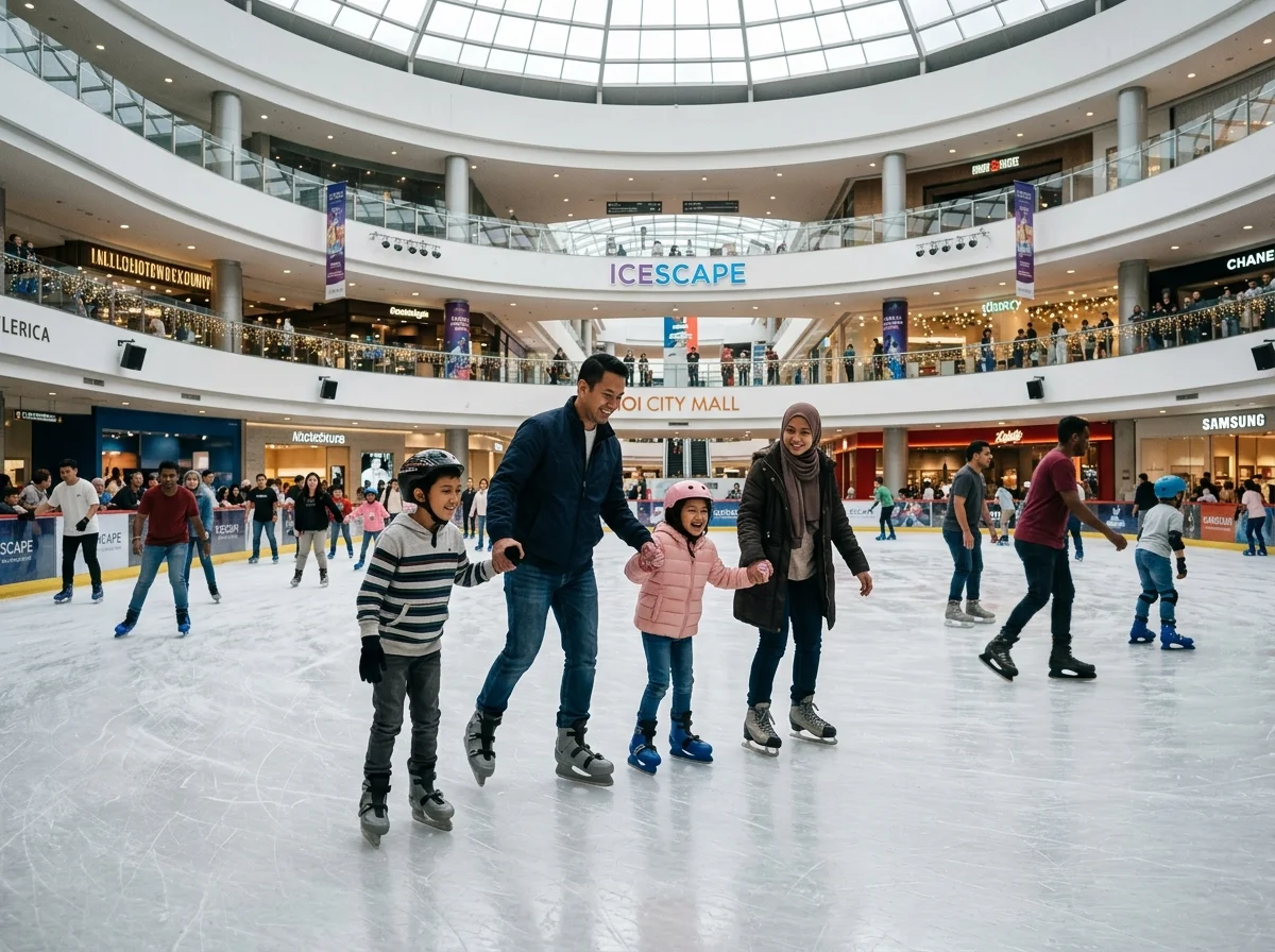 Gelanggang luncur ais Icescape di IOI City Mall Putrajaya