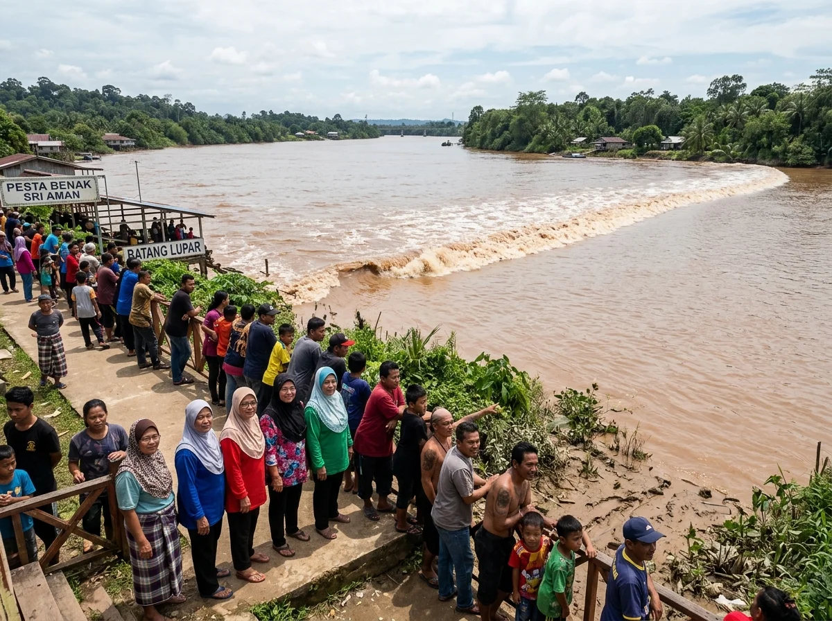 Ombak Benak di Sungai Batang Lupar, Sri Aman