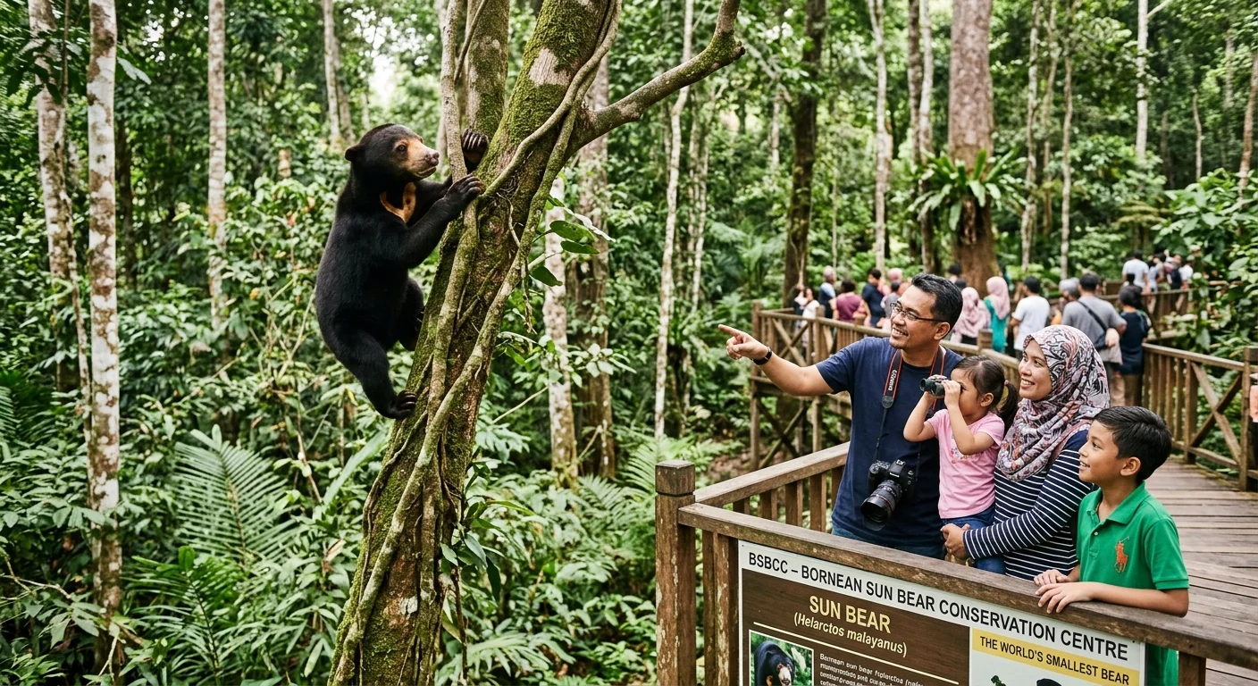 Sun Bear Conservation Centre Sandakan — beruang madu Borneo