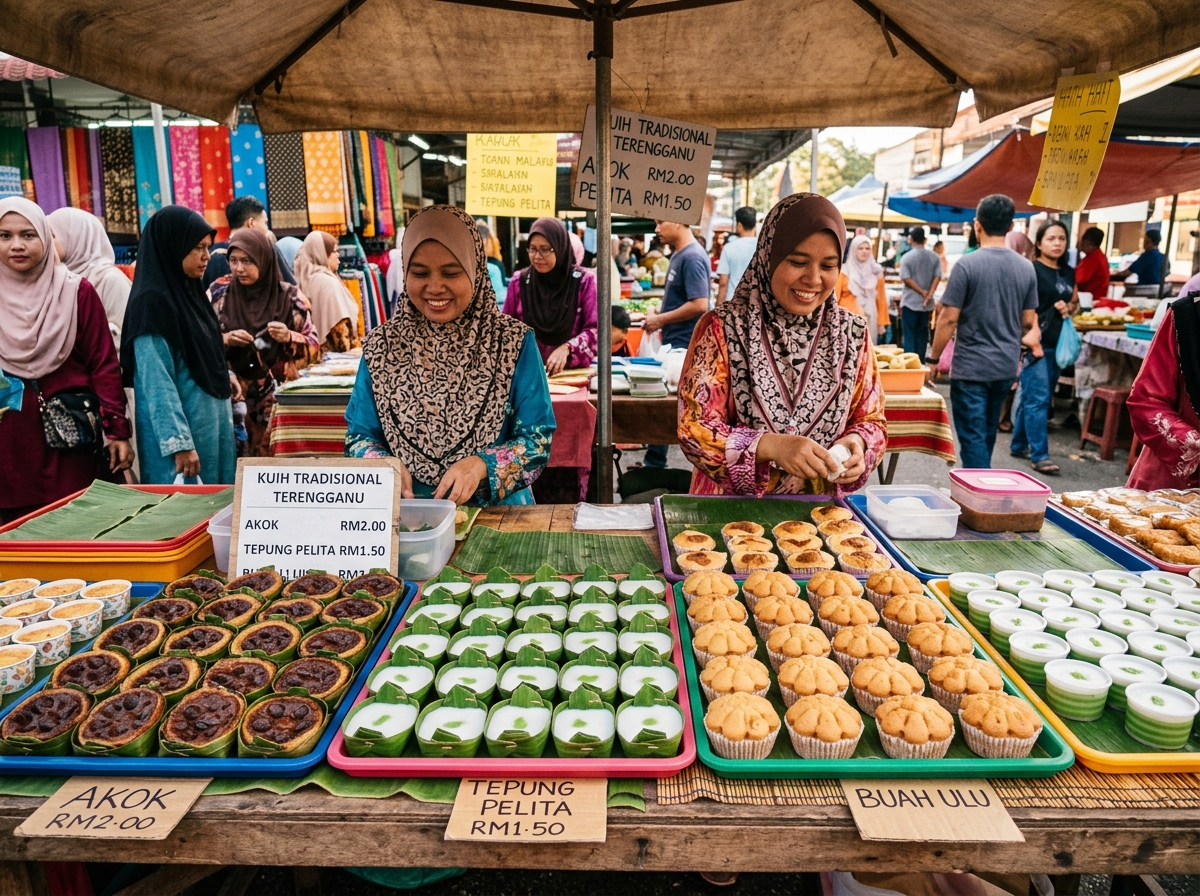 Akok dan kuih tradisional Terengganu