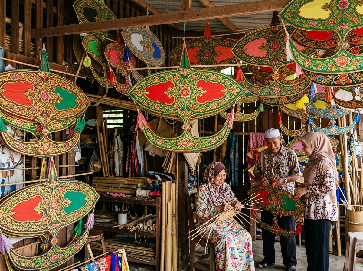 Wau bulan layangan tradisional Terengganu