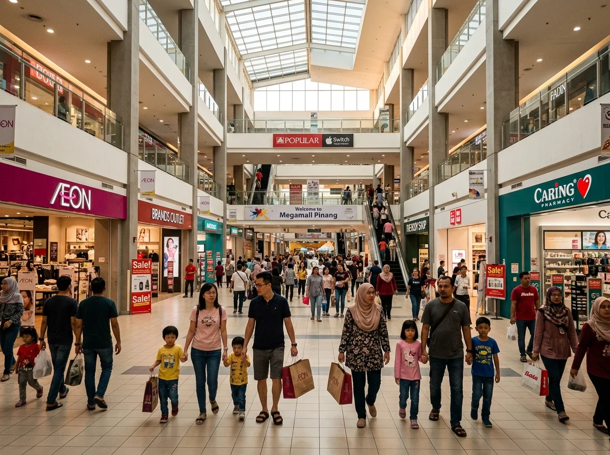Pusat beli-belah Megamall Pinang di Bandar Perai Jaya