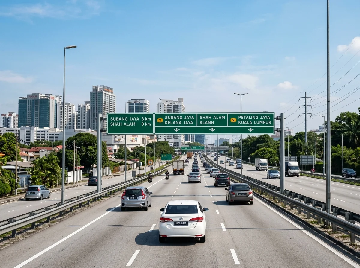 Memandu ke Subang Jaya ikut Lebuhraya Persekutuan