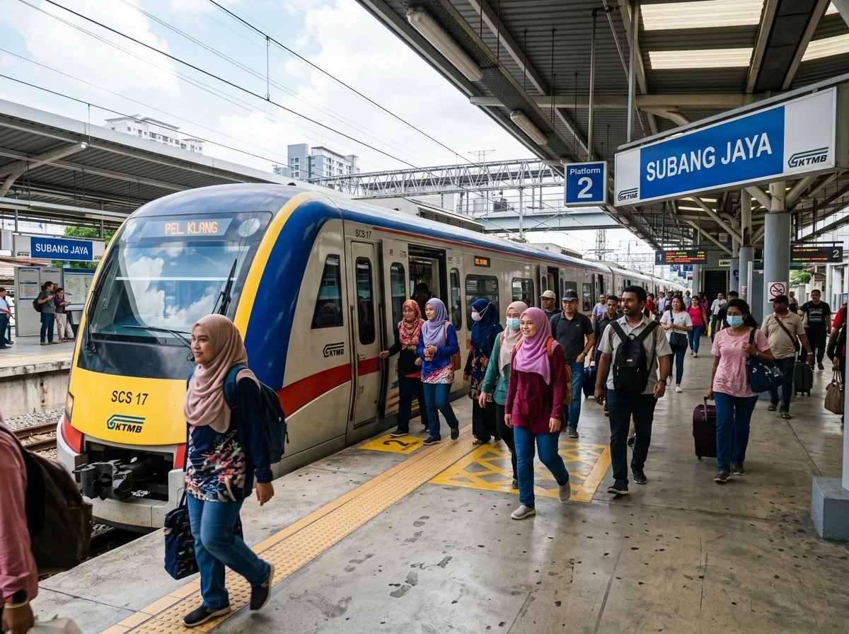 KTM Komuter di stesen Subang Jaya
