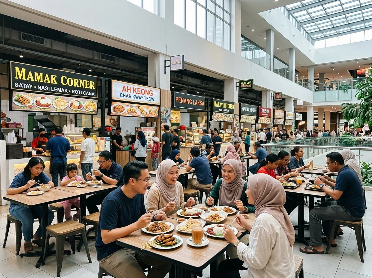 Medan selera di NU Empire dan Sunway Pyramid