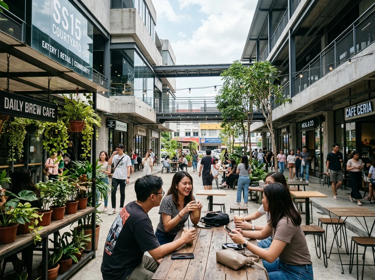SS15 Courtyard, mall konsep di jalan makan SS15