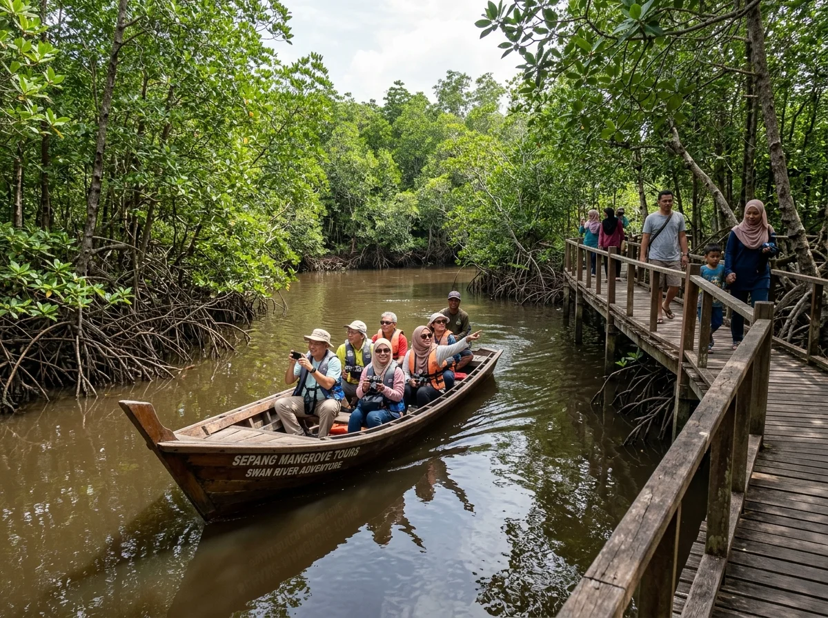 Lawatan hutan bakau menyusuri Sungai Sepang