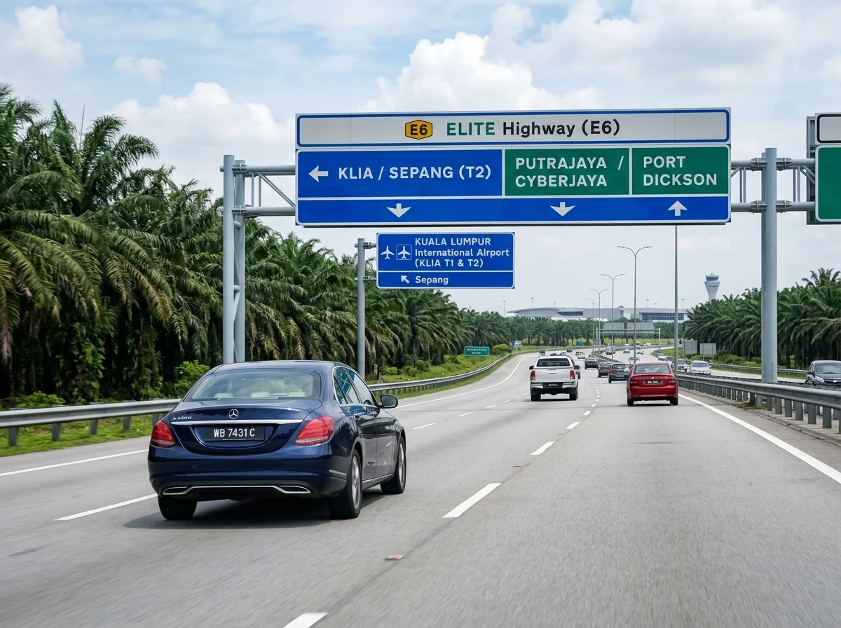 Memandu ke Sepang melalui Lebuhraya ELITE menuju KLIA