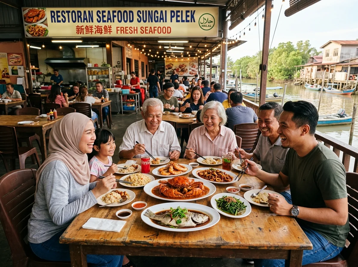 Makanan laut segar di Bagan Lalang dan Sungai Pelek