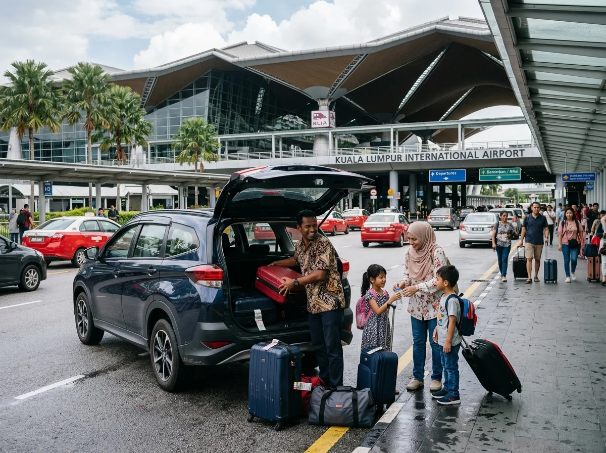 Pelancong dari KLIA menuju Seremban