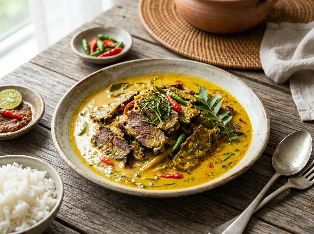 Daging salai masak lemak khas Negeri Sembilan