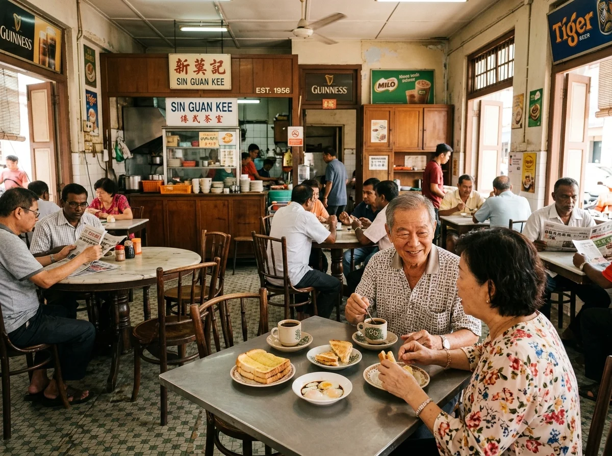 Sarapan kopitiam lama di Teluk Intan